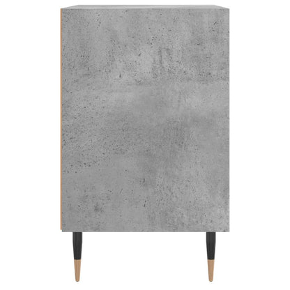 Mesitas De Noche 2 Uds Madera Gris Hormigón 40x30x50 Cm_4