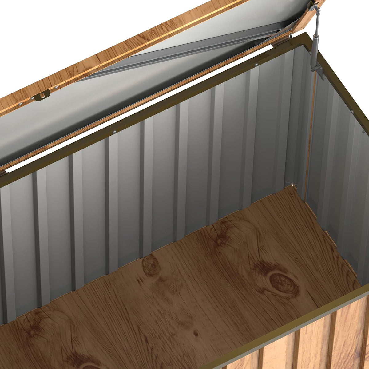 Metal Chest 770 L Wood-effect_5