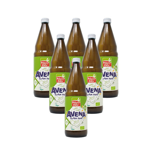 Pack 6 x Bebida de Avena sin Gluten La Finestra Sul Cielo Vidrio reciclado 750 ml