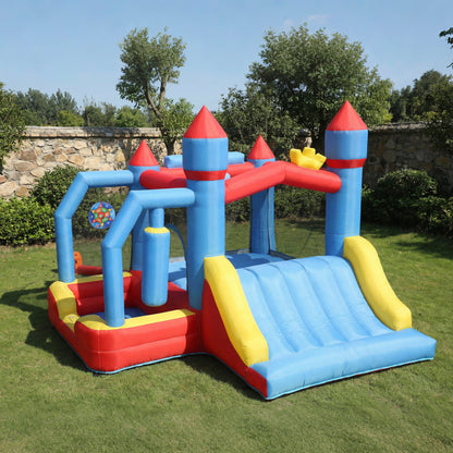 Aiyaplay Castillo Hinchable Para Niños Con Soplador Tobogán Trampolín Pilar_1
