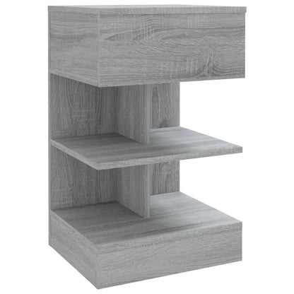 Mesitas De Noche 2 Uds Madera Gris Sonoma 40x35x65 Cm_1