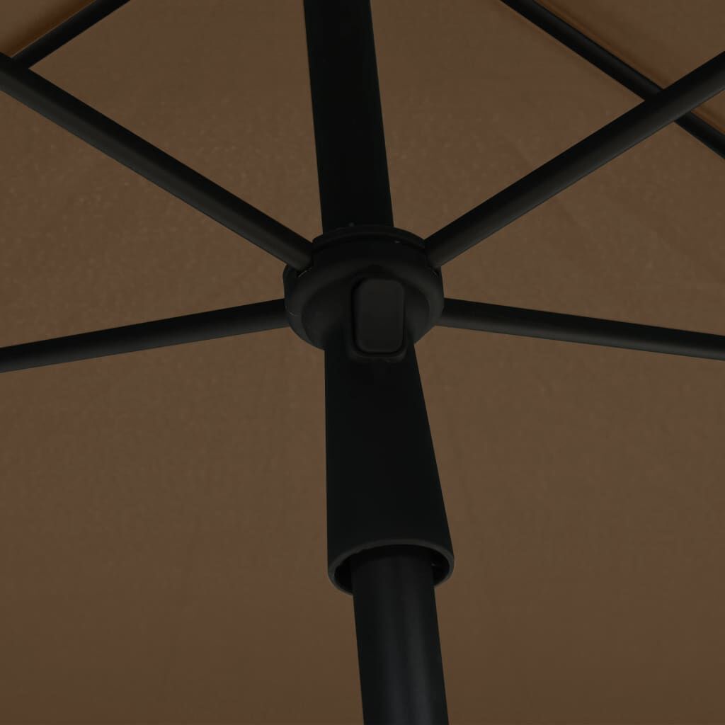 Vidaxl Sombrilla De Jardín Con Palo Gris Taupe 210x140 Cm_4