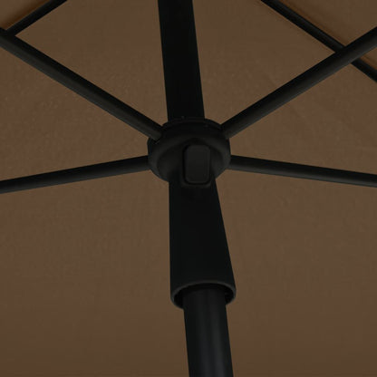 Vidaxl Sombrilla De Jardín Con Palo Gris Taupe 210x140 Cm_4