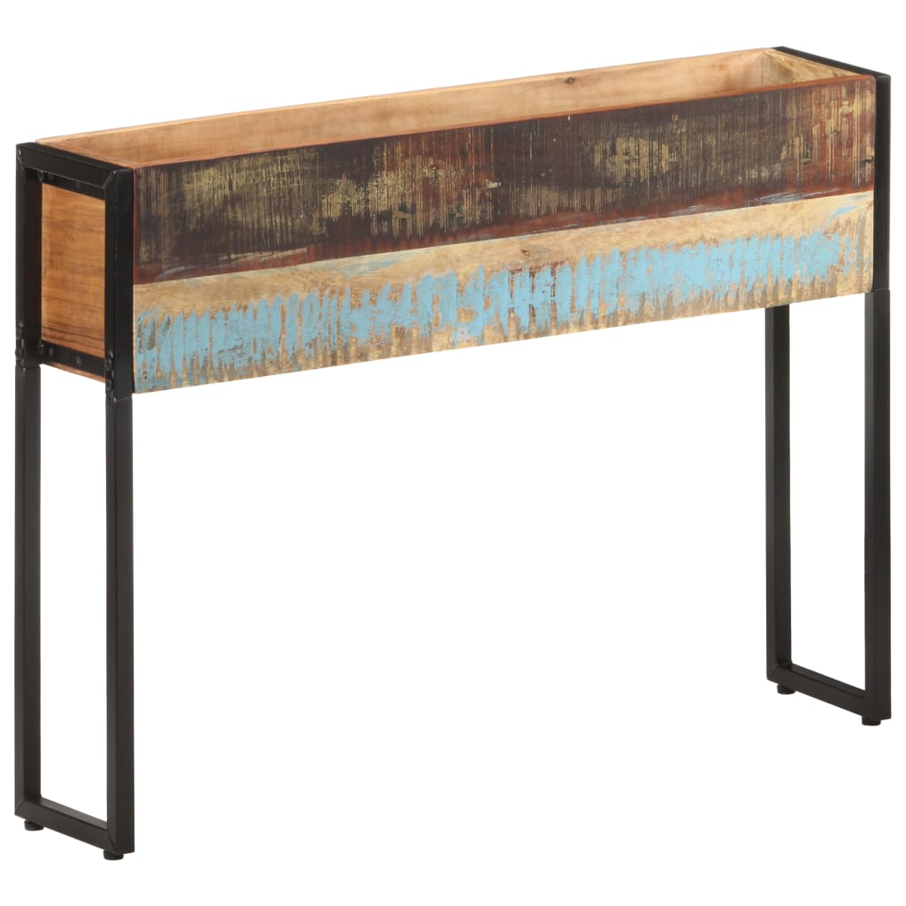 Jardinera De Madera Maciza Reciclada 90x20x68 Cm_5