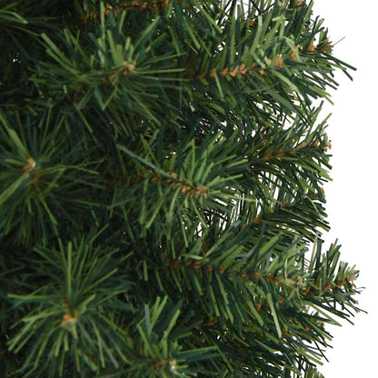 Vidaxl Árbol De Navidad Artificial Delgado Y Soporte Pvc Verde 150 Cm_4