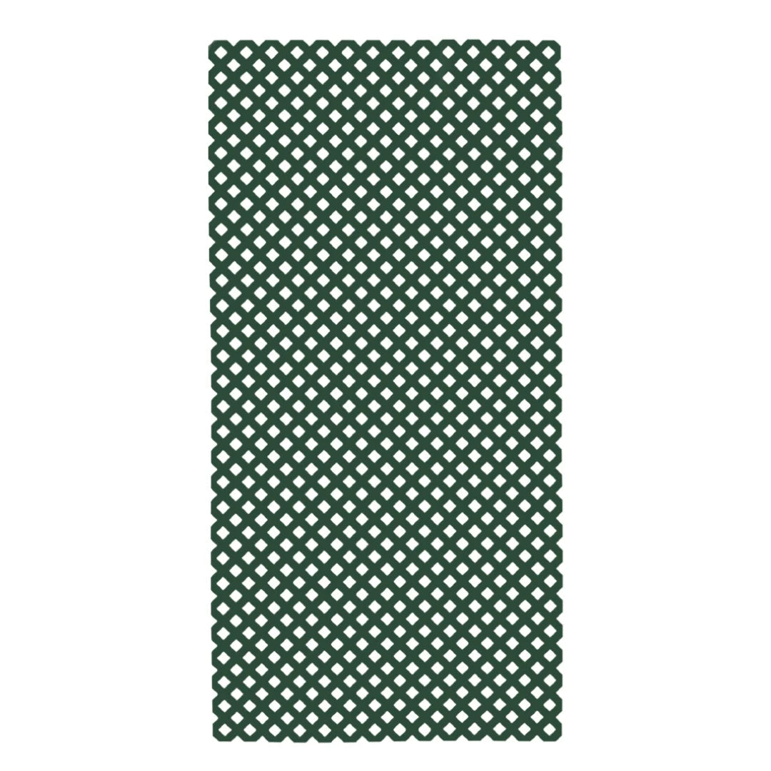 Pack Instalación Horizontal 2 Celosías Pvc 18 Mm Verde Con Perfiles Y Unión 1x2 M_3