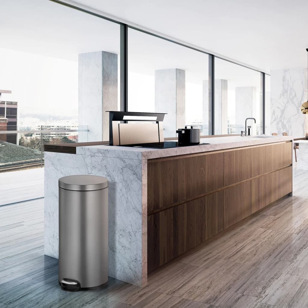 Eko Cubo De Basura De Pedal Serene 30 L Platino_1