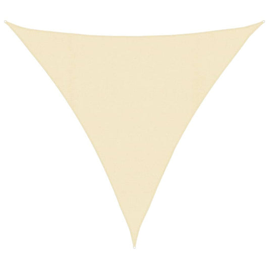 Vidaxl Toldo De Vela Crema Hdpe 160 G/m² 4x4x4 M_0