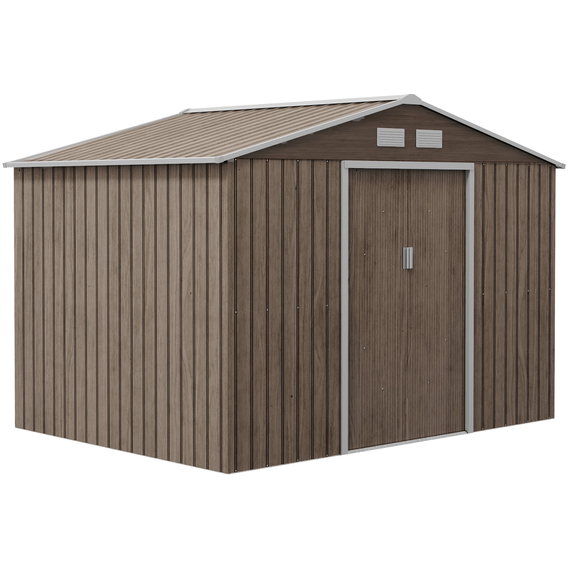 Outsunny Caseta De Jardín Exterior 4,9 M² 277x195x192 Cm Con Puerta Corredera_0
