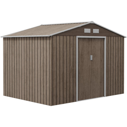 Outsunny Caseta De Jardín Exterior 4,9 M² 277x195x192 Cm Con Puerta Corredera_0