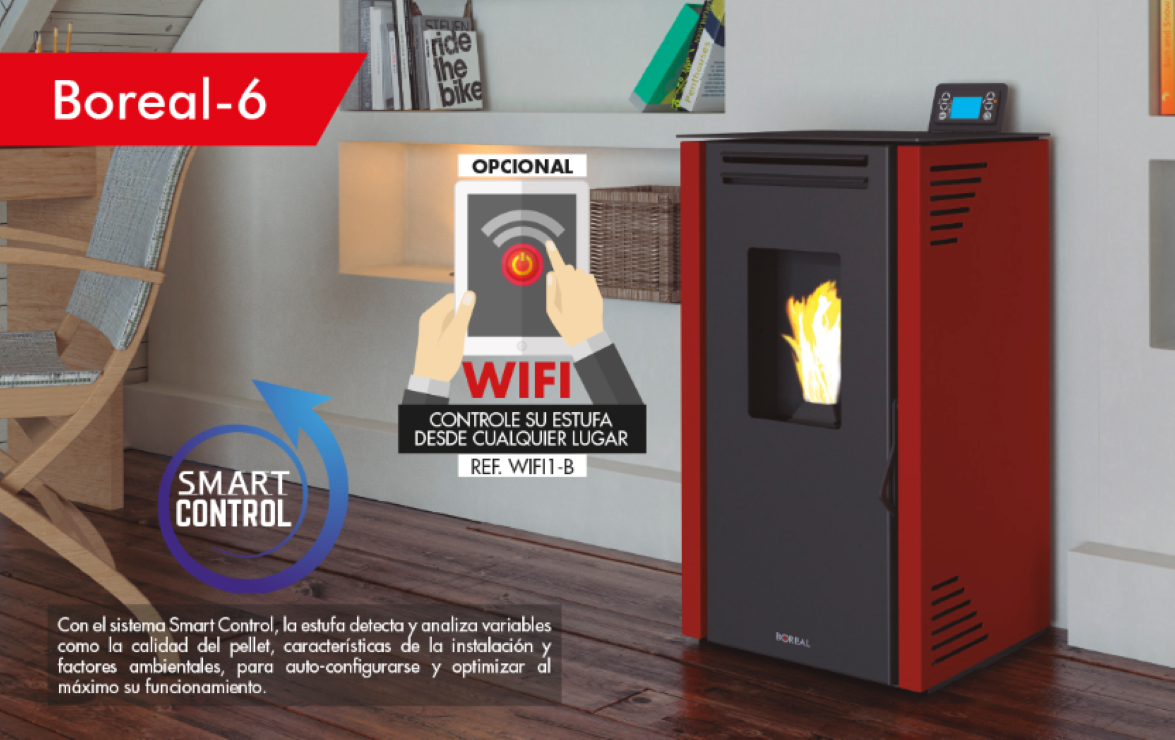 Bricosol Estufa De Pellet Boreal 6 Kw Negro_1