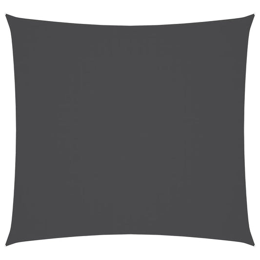 Vidaxl Toldo De Vela Cuadrado Tela Oxford Gris Antracita 5x5 M_0