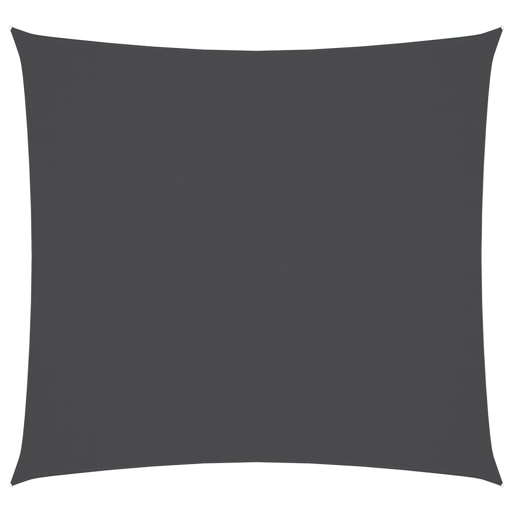 Vidaxl Toldo De Vela Cuadrado Tela Oxford Gris Antracita 4x4 M_0