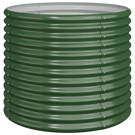 Jardinera De Acero Galvanizado Verde 80x80x68 Cm_0