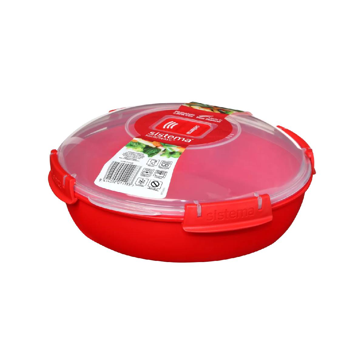 Recipiente Plato Redondo Sistema Microwave 1,29 ml