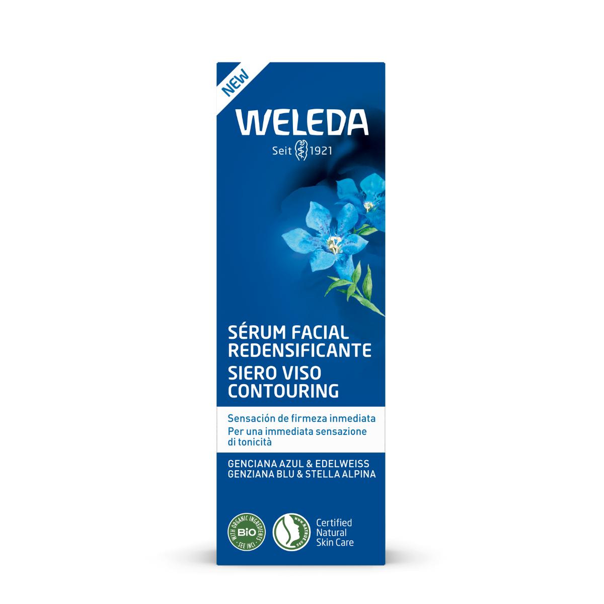 Sérum facial redensificante de Genciana azul y Edelweiss Weleda 30 ml