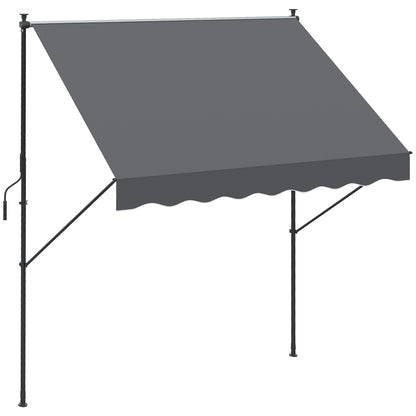 Outsunny Toldo Manual Retráctil 200x175x210-310cm Manivela Protección Solar Uv40_0