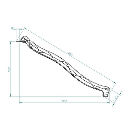 Rampa De Tobogan Masgames Xl (altura 150 Cm) Verde Lima.