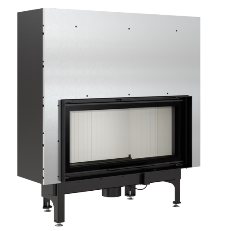 Bricosol Chimenea De Leña De Acero Kratki Nadia 14 Kw Ø 200 Puerta Elevable_1