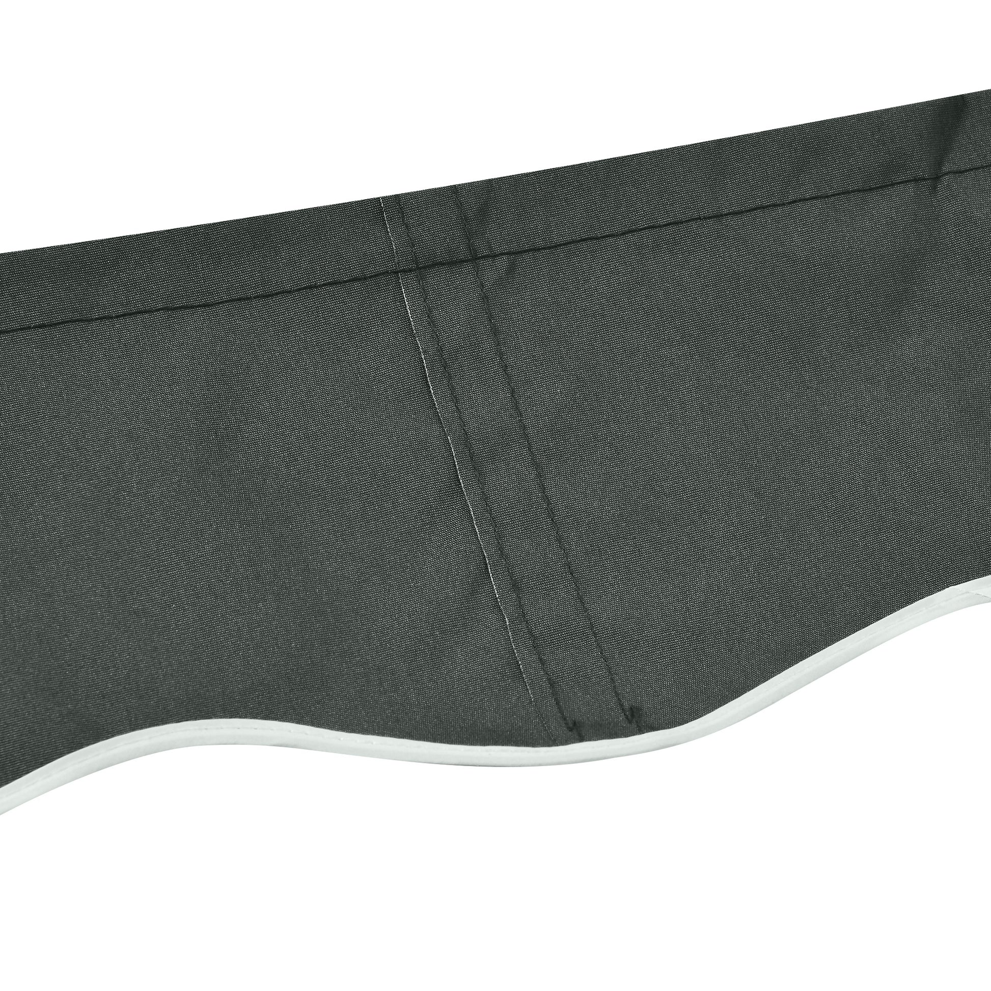 Outsunny Techo De Repuesto Para Toldo 382x240 Cm Protección Uv Gris_4