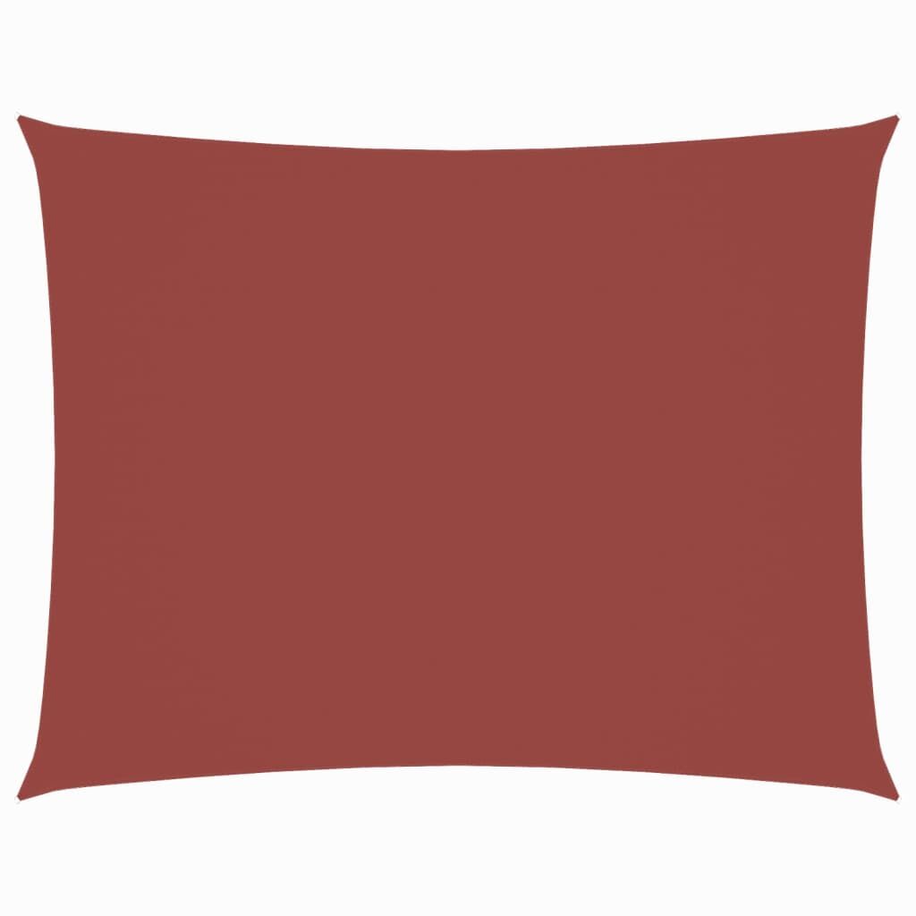 Vidaxl Toldo De Vela Rectangular Tela Oxford Terracota 2x4 M_0