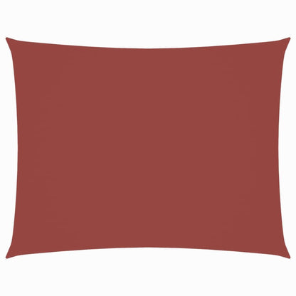 Vidaxl Toldo De Vela Rectangular Tela Oxford Terracota 2x4 M_0