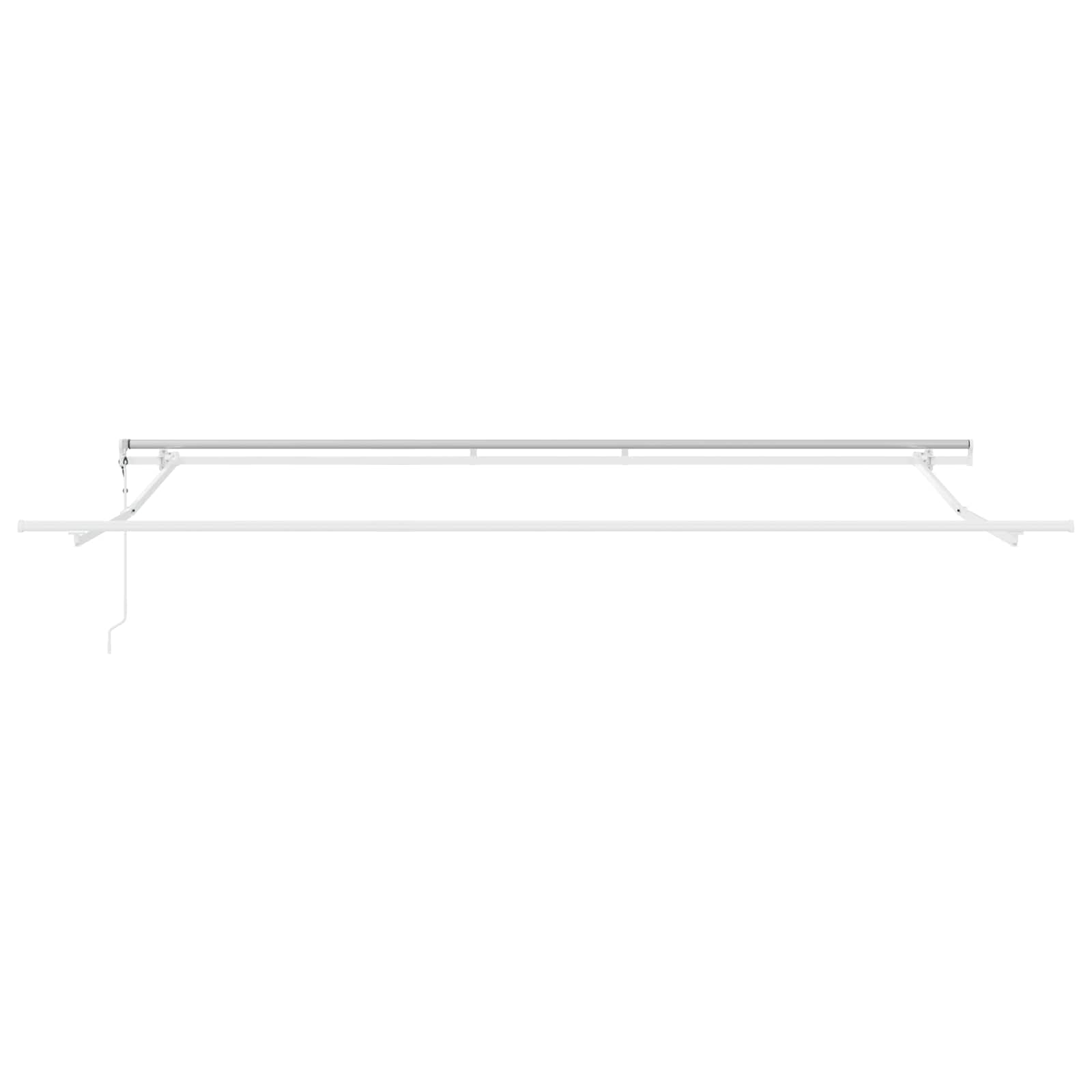 Toldo Retráctil Negro 400 X 300 Cm Tela Y Aluminio_0