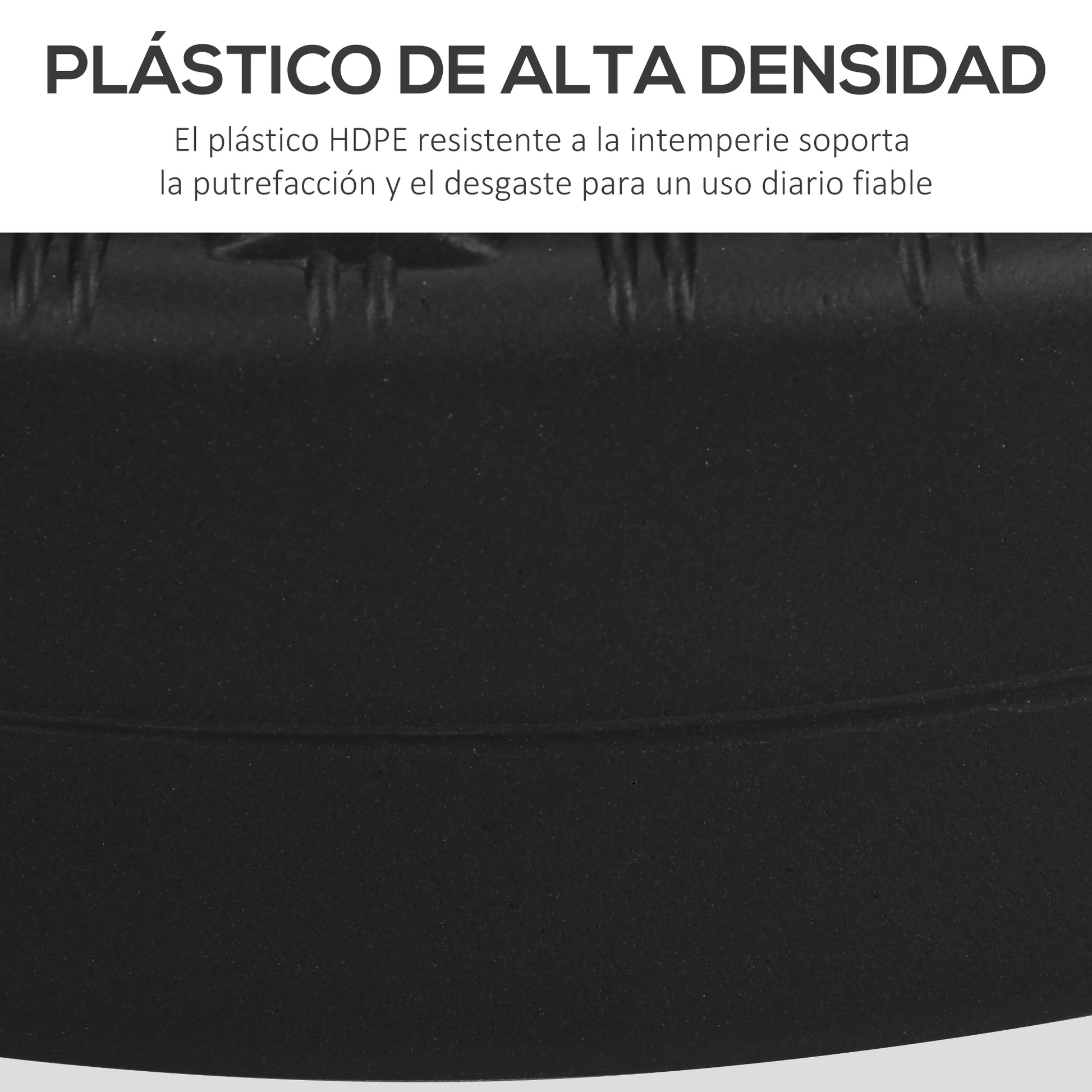 Outsunny Base De Sombrilla Redondo Rellenable De Agua 22 Kg Y Arena 29 Kg Negro_5