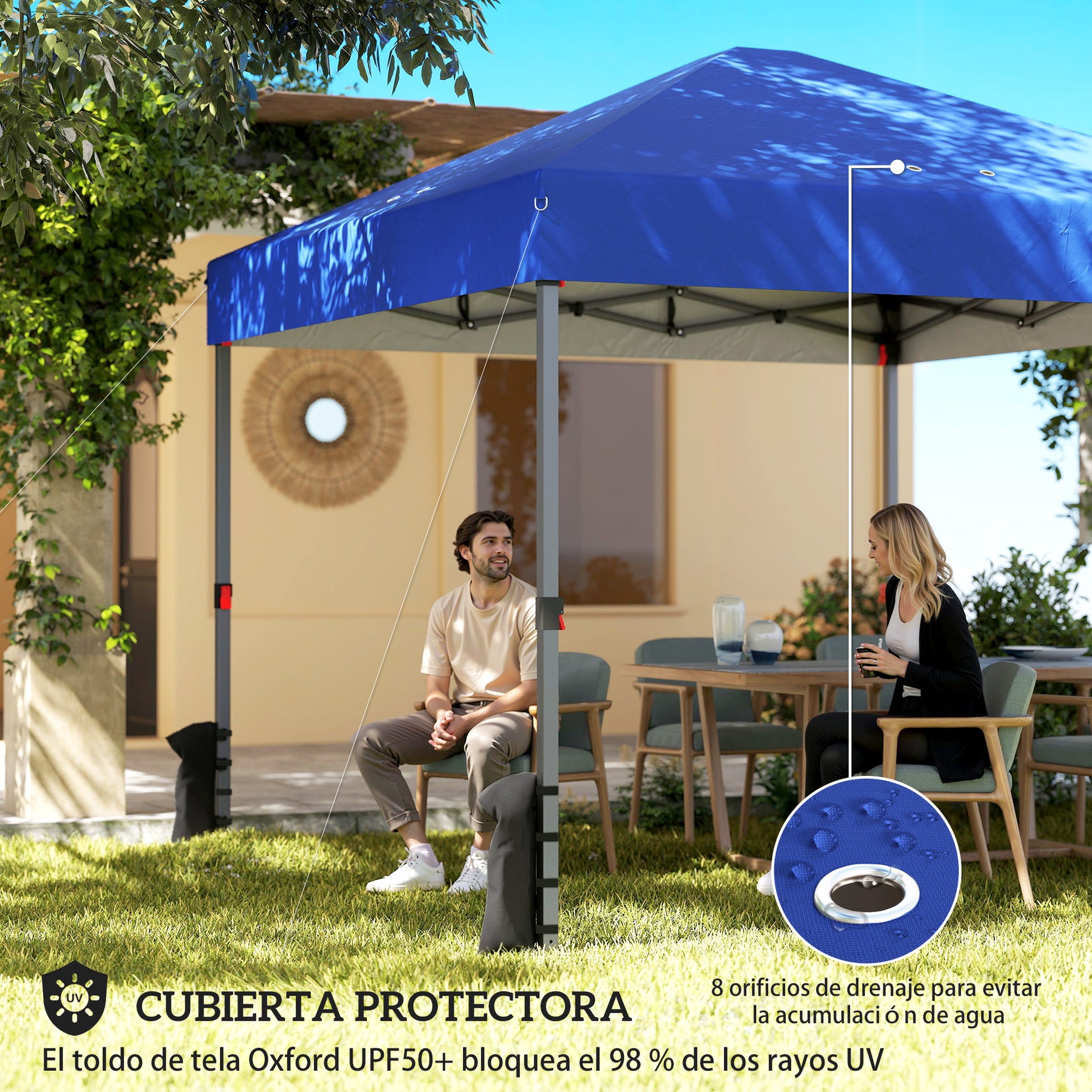 Outsunny Carpa Plegable 3x3 M_3