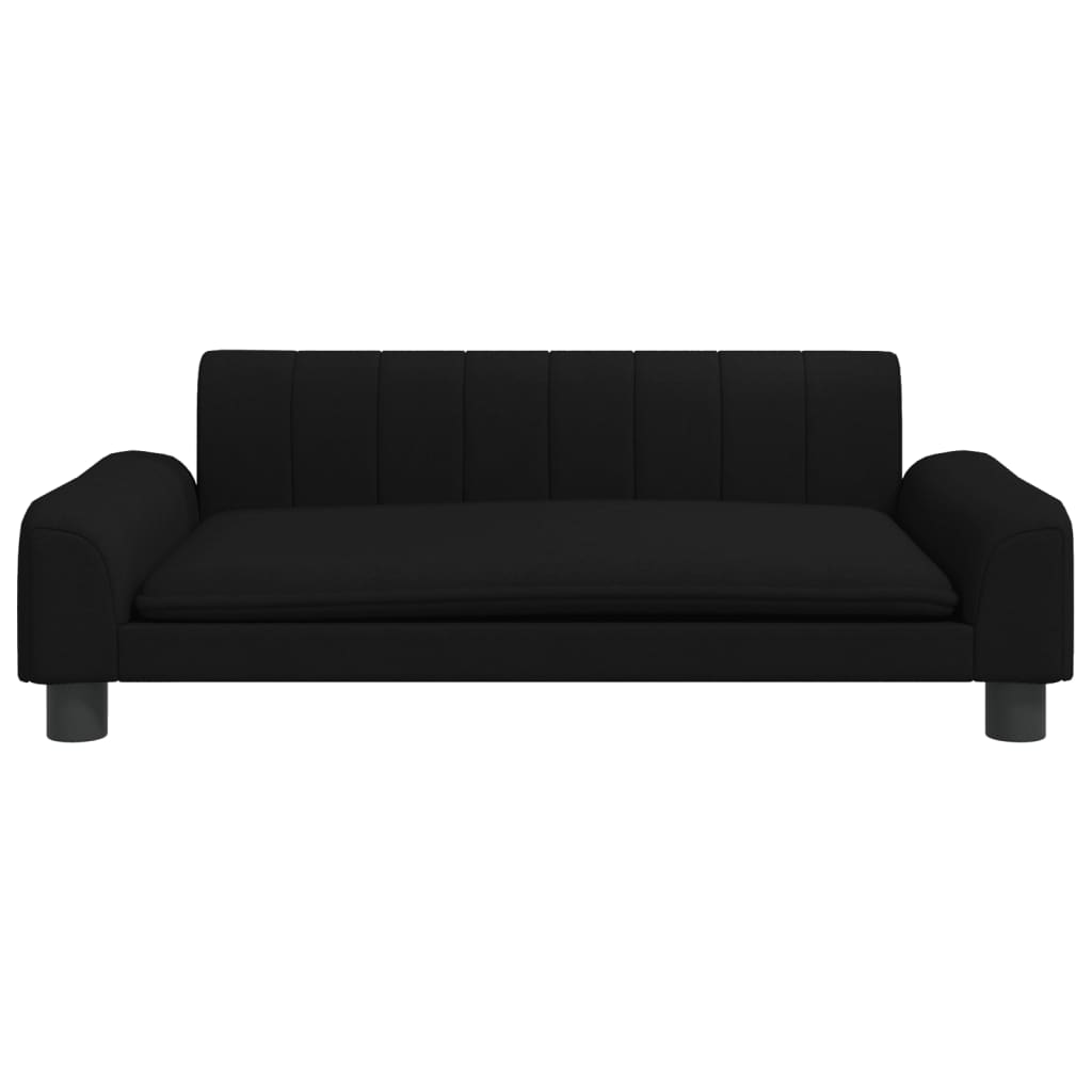 Cama Para Perros De Tela Negra 90x53x30 Cm / Vetonek_5