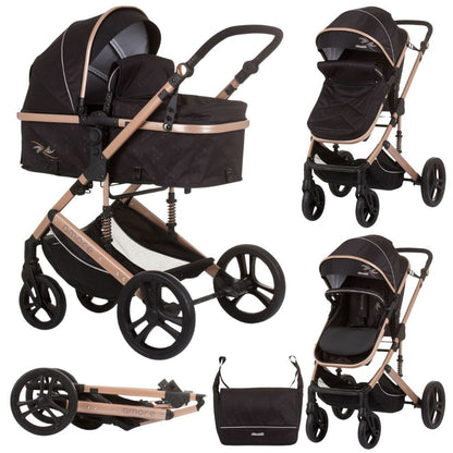 Carrito De Bebé Duo Convertible Amore Hasta 22 Kg Obsidian Gold_0