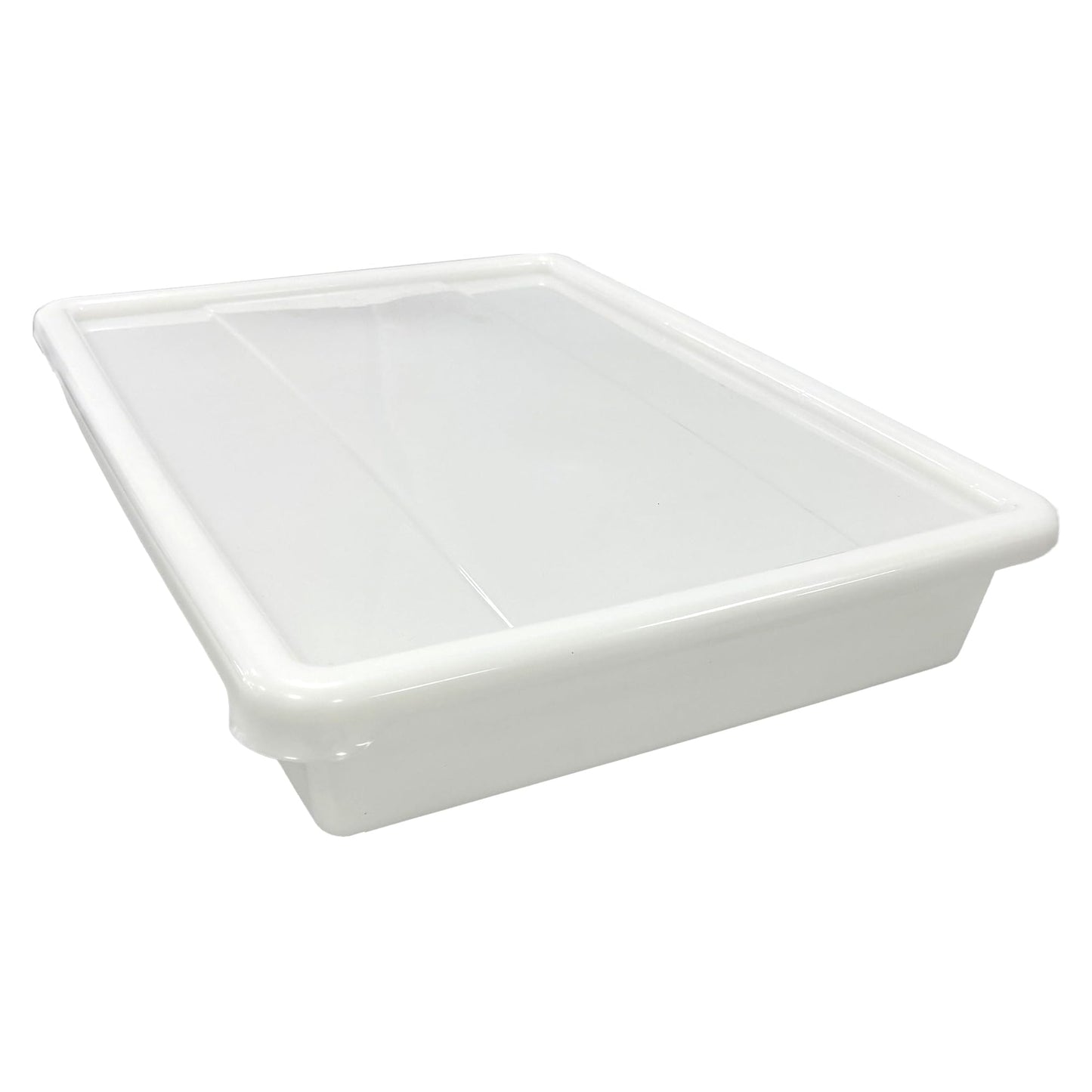 3 Bandejas Resistentes Uso Alimentario Con Tapa: 10,7l Sin Bpa's (48,5 X 36,8 X 8,5cm). Cocinas, Restaurantes, Catering_0
