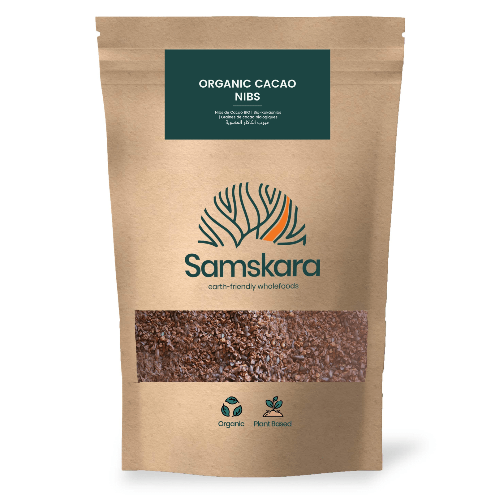 Nibs De Cacao Crudo Bio - 250g | Cacao Puro Ecológico Vegano Para Repostería Y Bebidas, Sin Azúcares Añadidos_0