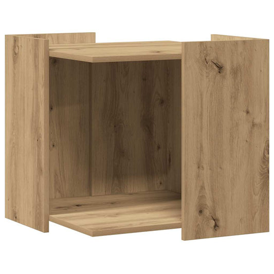 Vidaxl Mueble Arenero Para Gatos Madera Roble Artisian 53x53x51 Cm_0