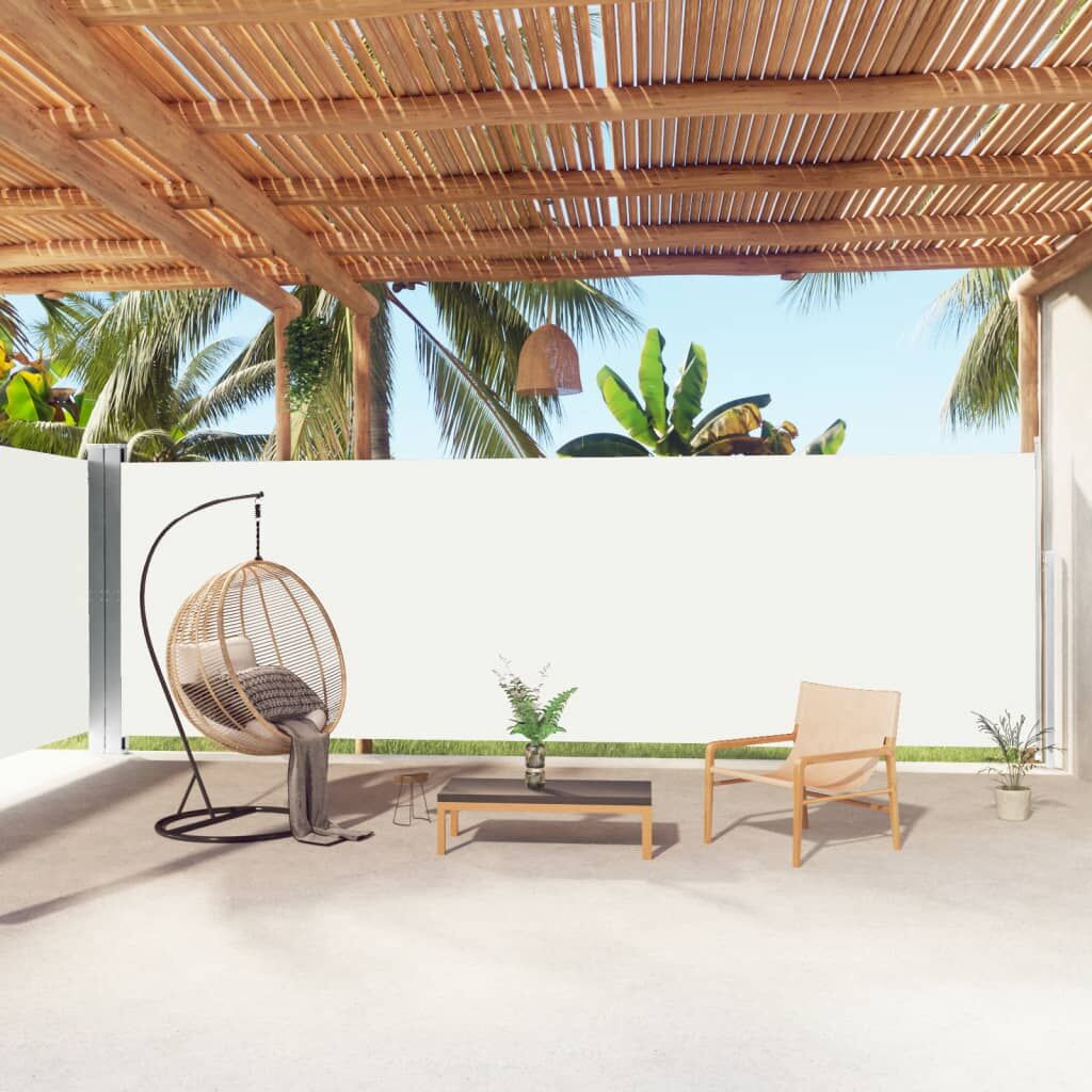 Vidaxl Toldo Lateral Retráctil Crema 180x1000 Cm_1