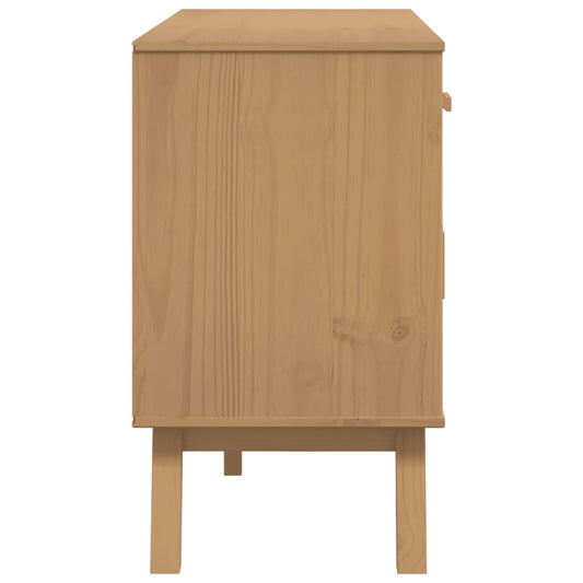 Aparador Olden Madera Maciza De Pino Marrón 114x43x73,5 Cm / Vetonek_0