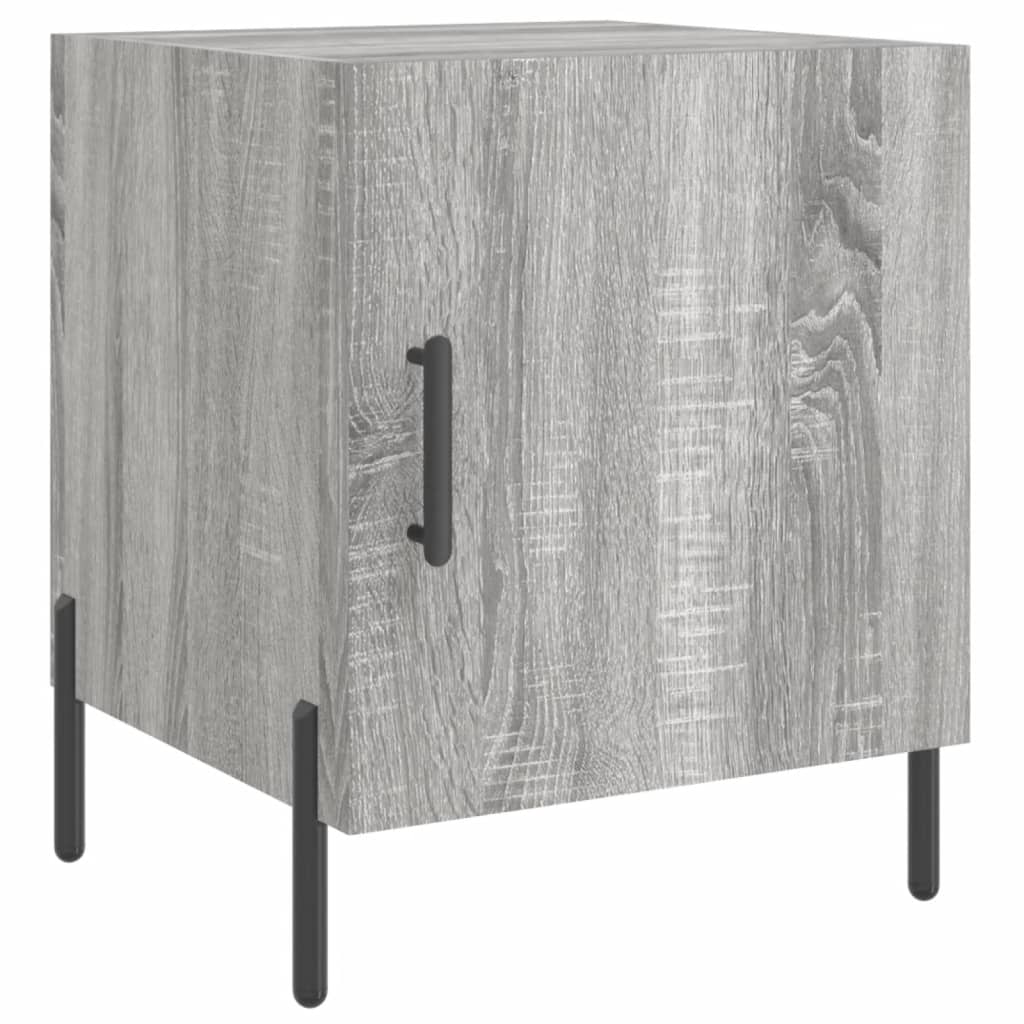 Mesitas Noche 2 Uds Madera Ingeniería Gris Sonoma 40x40x50 Cm_3