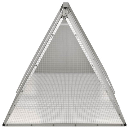 Vidaxl Jaula Para Conejos Acero Galvanizado Gris 201,5x80,5x71 Cm_3