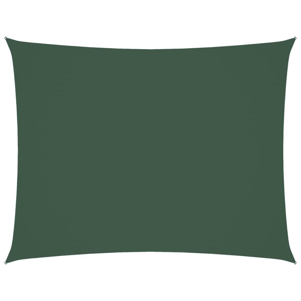 Vidaxl Toldo De Vela Rectangular Tela Oxford Verde Oscuro 3,5x4,5 M_0