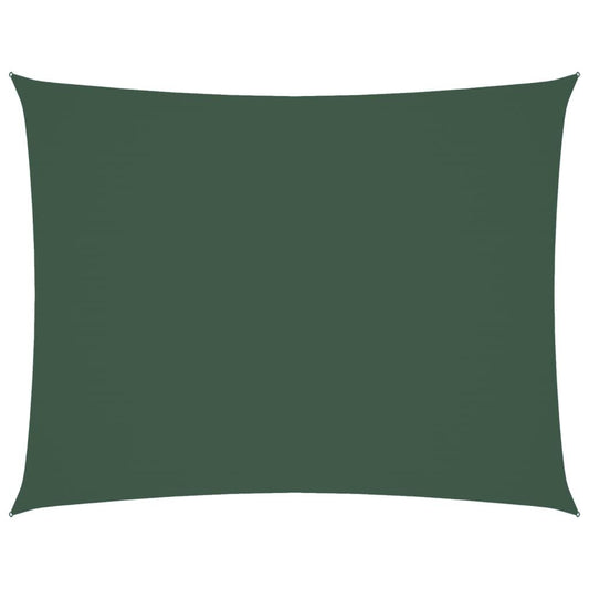 Vidaxl Toldo De Vela Rectangular Tela Oxford Verde Oscuro 3,5x4,5 M_0