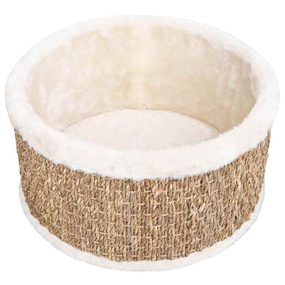 Vidaxl Cesta Redonda Para Gatos 36 Cm Hierba Marina_1