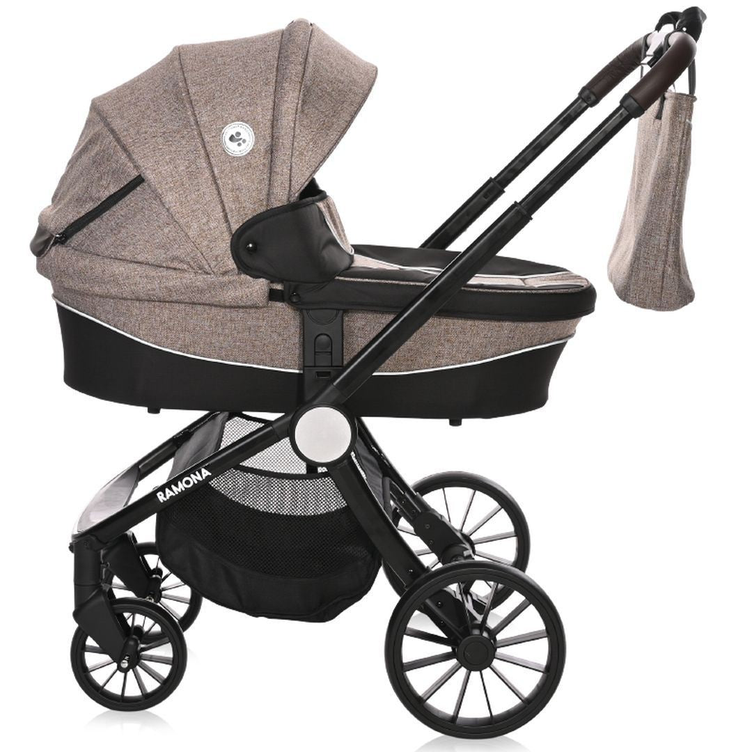 Carrito De Bebé Ramona Trío Capazo Duro Beige_1