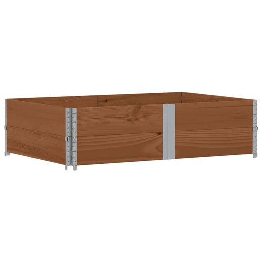 Jardinera De Madera Maciza De Pino Marrón 150x100 Cm_0