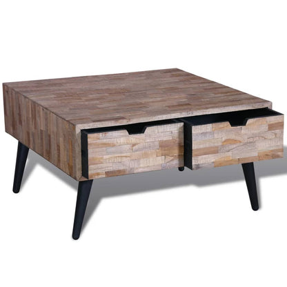 Mesa De Centro Con 4 Cajones Madera De Teca Reciclada_3