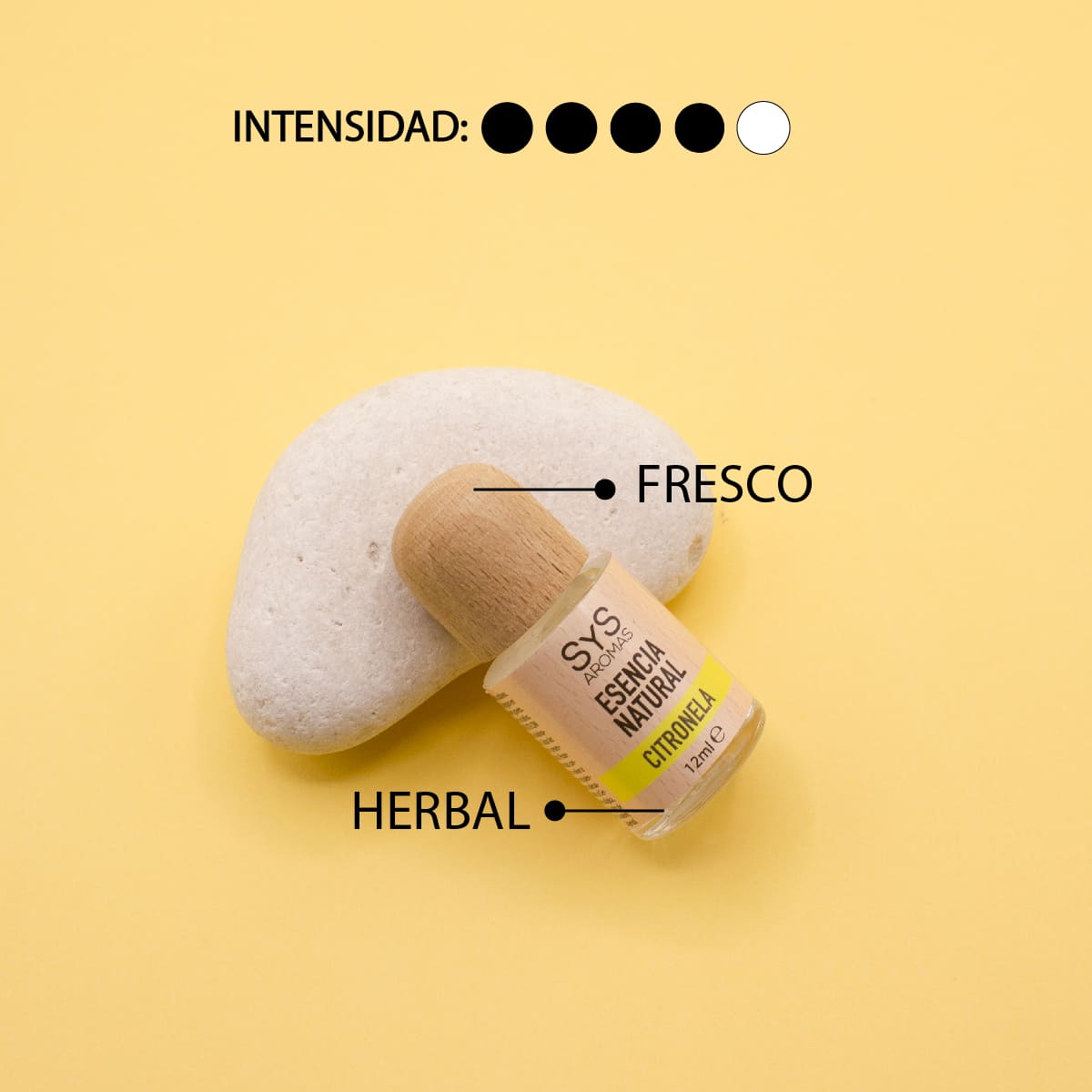 Esencia Natural Citronela SYS Aromas 12 ml | Aroma Cítrico y Herbal | Para Quemadores y Humidificadores_1