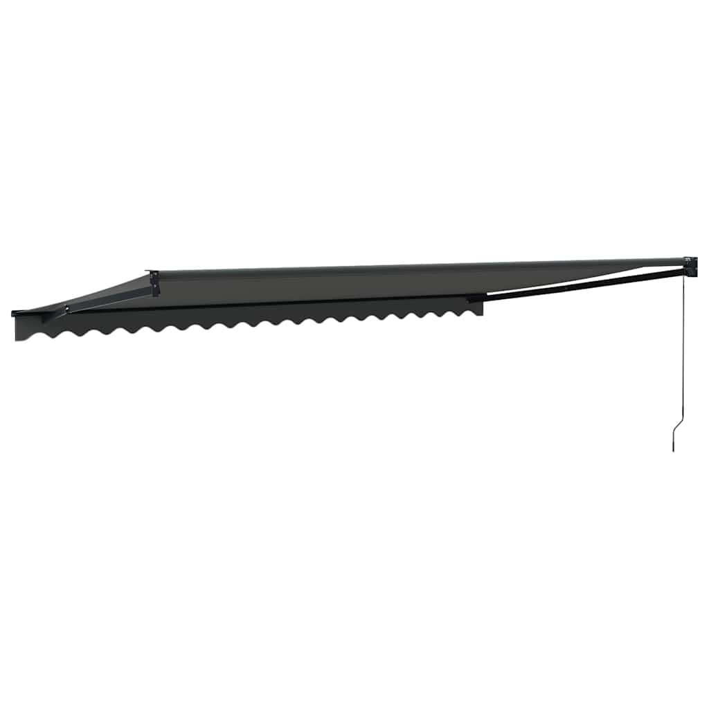 Toldo Retráctil Aluminio Y Tela Gris Antracita 5x3 M_4