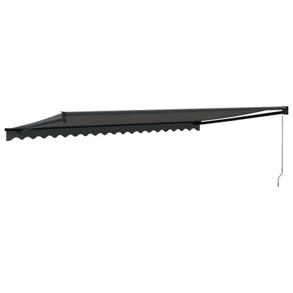 Toldo Retráctil Aluminio Y Tela Gris Antracita 5x3 M_4