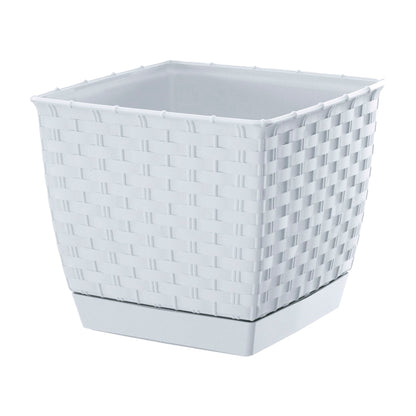 Maceta Ratolla Square 2,5l., Dimensiones (mm) 165x165x142, Color Blanco_0