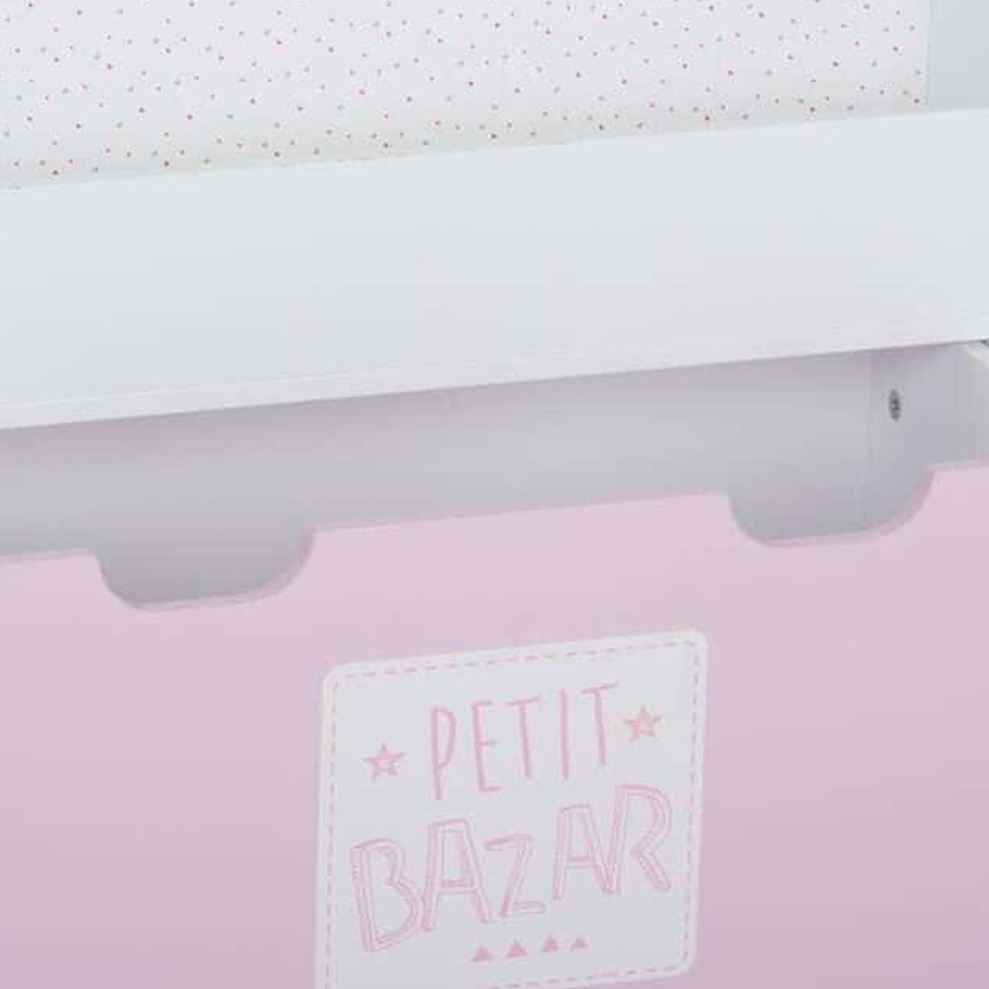 Estantería Con Cajón Y Ruedas Rosa 62,7x30x70cm