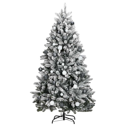 Vidaxl Árbol De Navidad Artificial Con Bisagras 300 Led Y Bolas 270 Cm_3